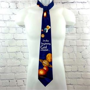 Steven Harris Mens Faith Neck Tie “In the Beginning God Created…”